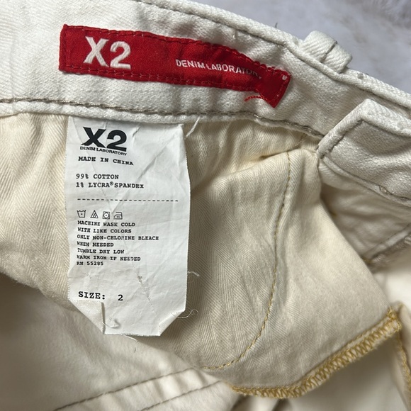 X2 Women's Off-White Flare Jeans - Picture 4 of 9